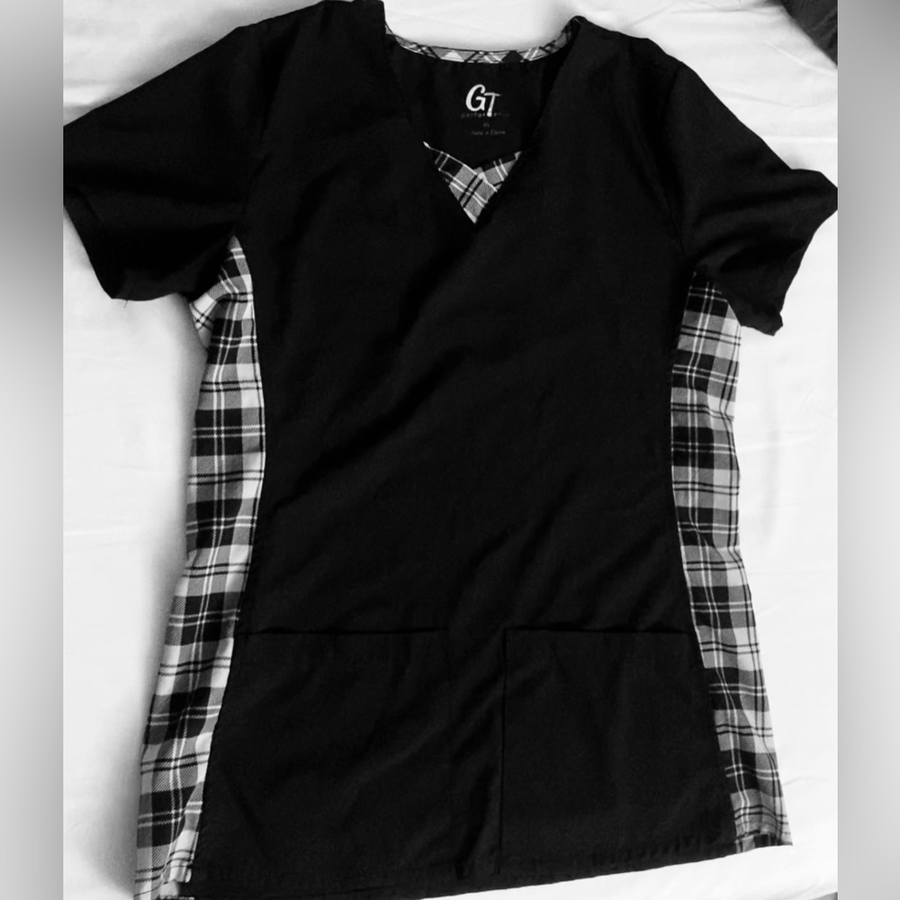 Black scrub top